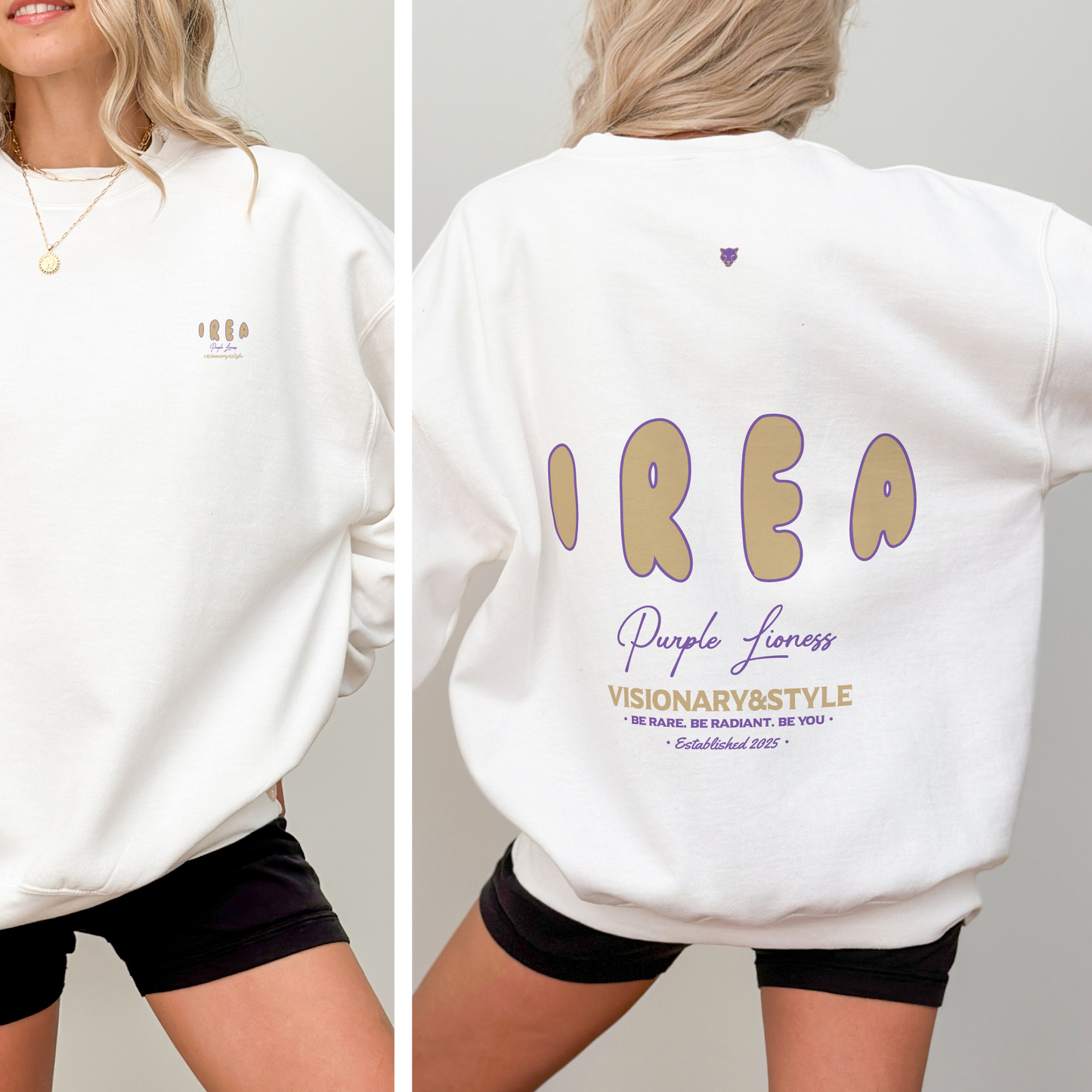 The Purple Lioness Crewneck Sweatshirt