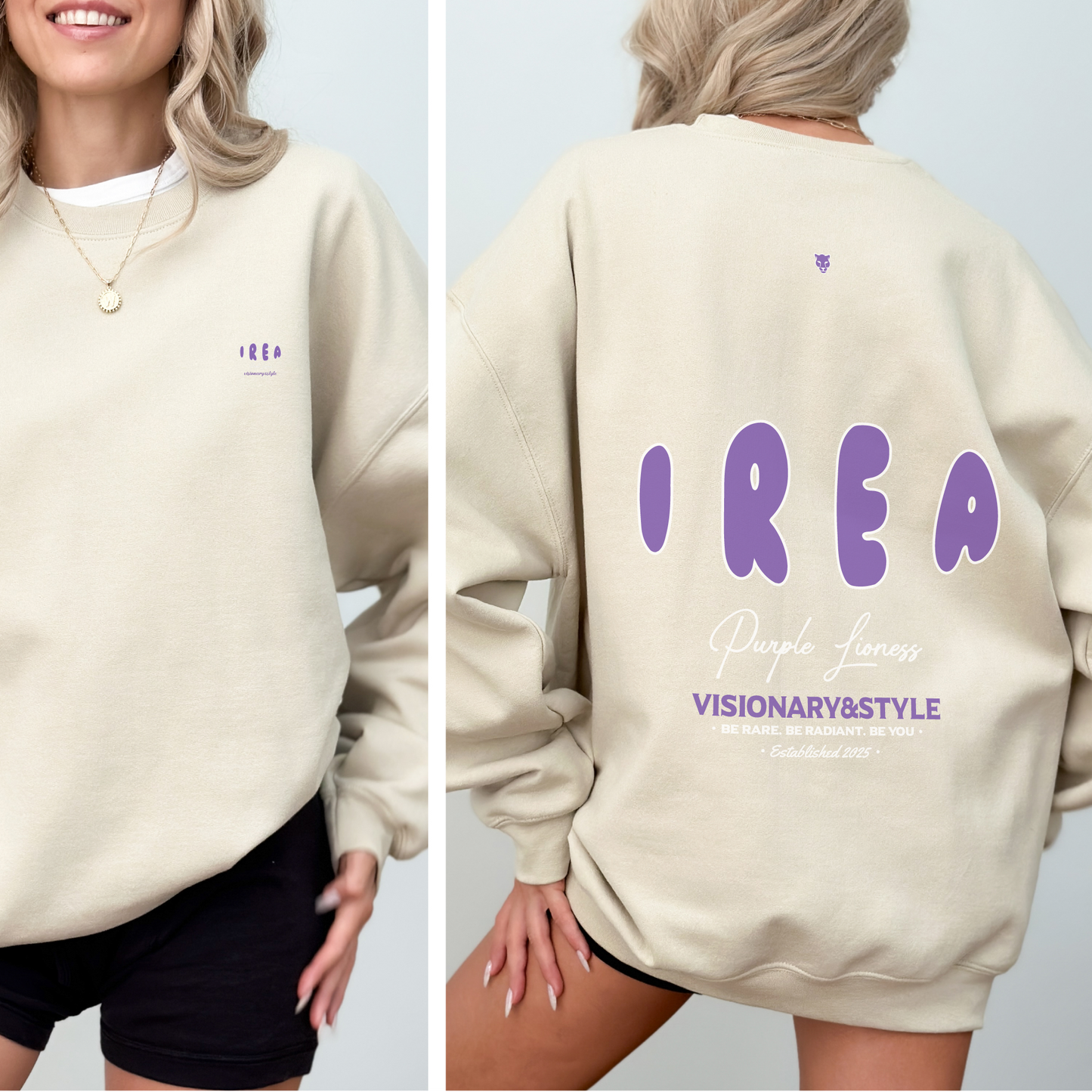 The Purple Lioness Crewneck Sweatshirt