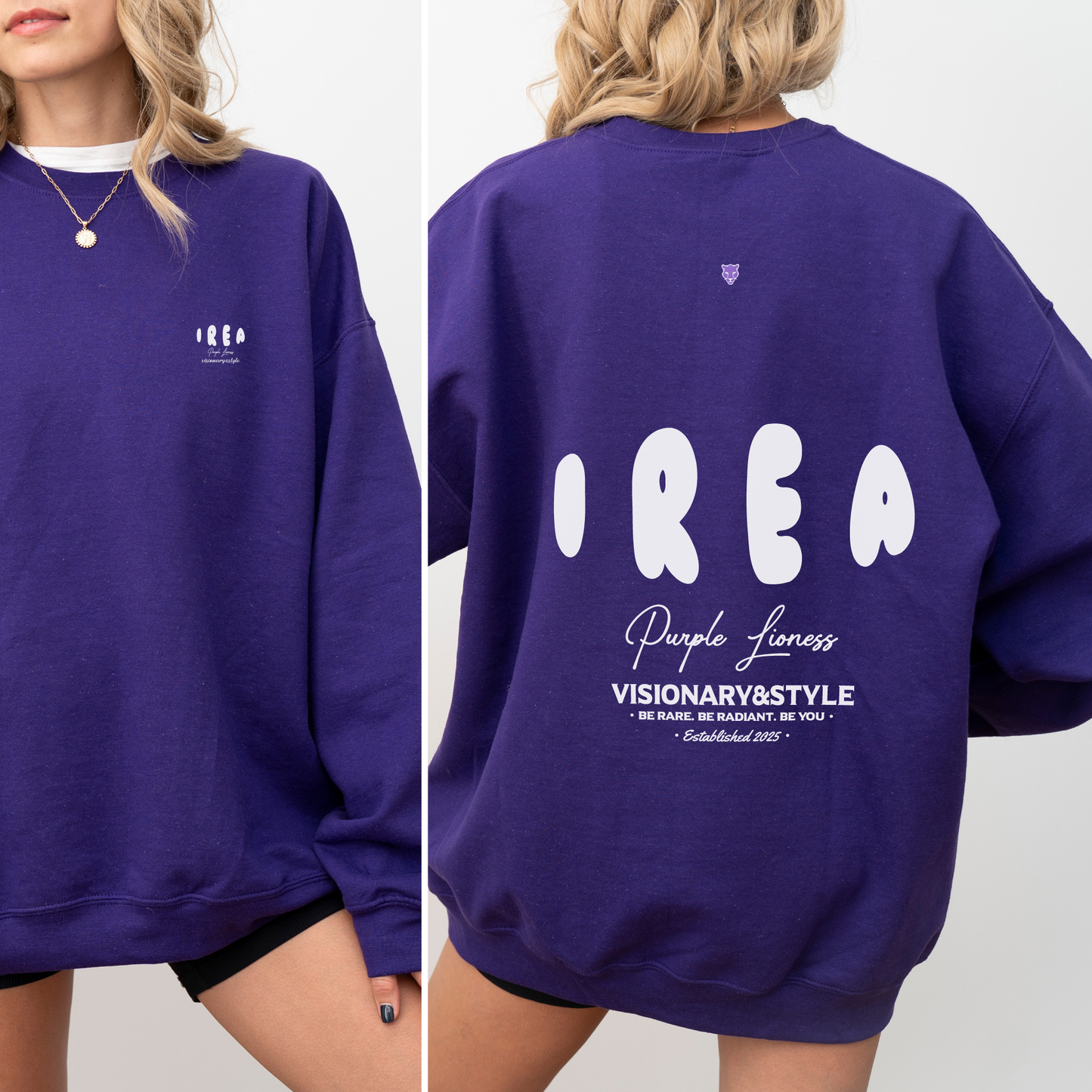 The Purple Lioness Crewneck Sweatshirt